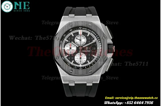 Royal Oak Offshore 26400IO 44mm SS/RU Black Dial APJF A3126 — photo 4