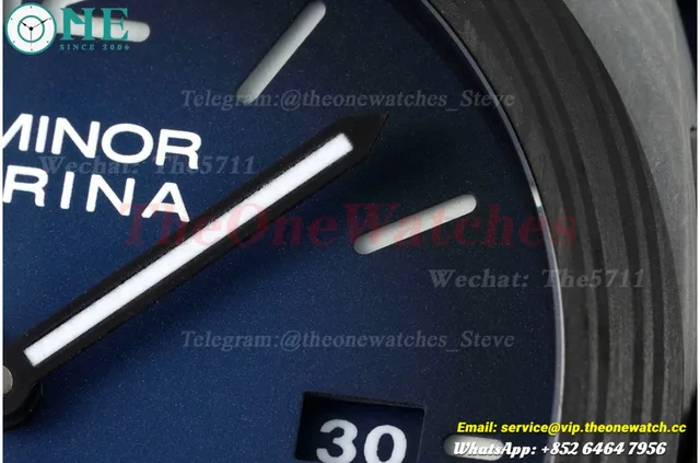 PAM1663 Lum. Marina Auto 44mm Blue TI/FC/NY VSF P9010 — photo 7