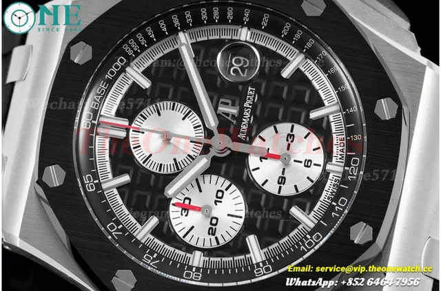 Royal Oak Offshore 26400IO 44mm SS/RU Black/White JJF A3126 — photo 4