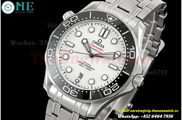 Seamaster 300m 42mm SS/SS White Dial VSF VS8800 Super Clone