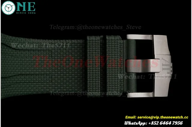 Royal Oak Offshore 26405CE 44mm Black Cer/RU Green Dial APJF A7750 Mod — photo 29