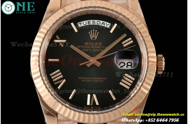 DayDate 228235 40mm RG/RG Grey Omber/Rmn VSF V2 DD3255 (Weighted Approx .182g) — photo 2