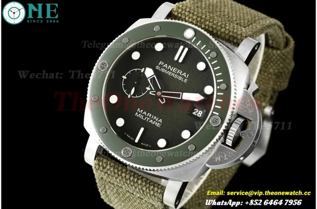 Submersible PAM1697 44mm SS/NY Ombre Green Dial VSF P900