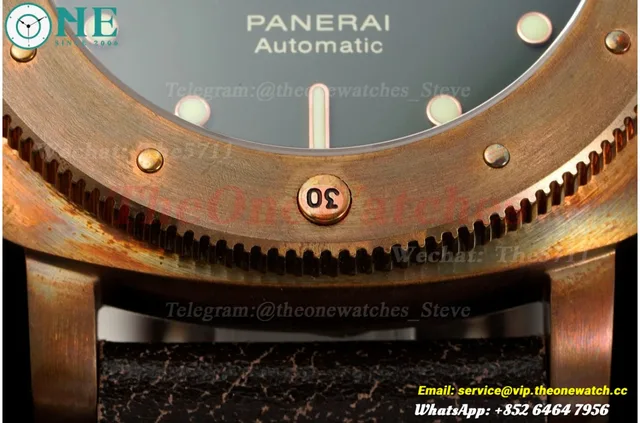 PAM382N Bronzo Submersible BR/LE Green VSF V2 Mod9000 — photo 8