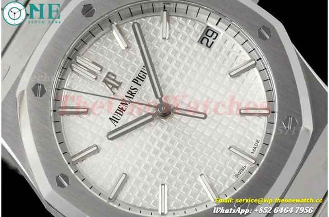 Royal Oak 41mm 15500 SS/SS White/Stk ZF V3 A4302 Super Clone — photo 4