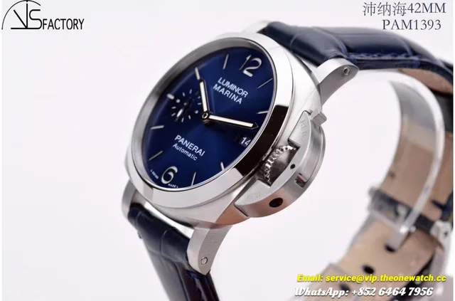Panerai - PAM1393 Lum. Marina Auto 42mm SS/LE Blue VSF P9010 — photo 6
