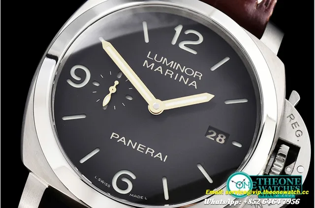 Panerai - PAM351 Q Lum. Marina 3 Days TI/LE Brown VSF P9000 Mod — photo 15