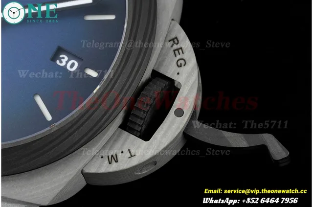 PAM1663 Lum. Marina Auto 44mm Blue TI/FC/NY VSF P9010 — photo 8