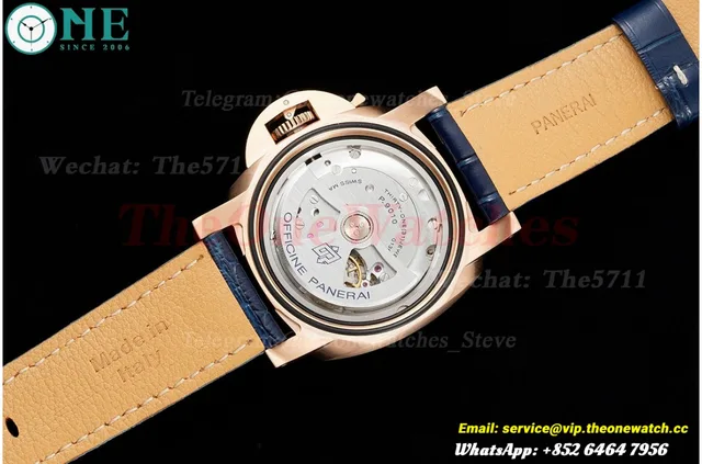 PAM1112 Lum. Marina 44mm RG/LE Blue VSF P9010 — photo 13