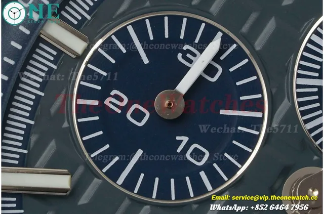 Royal Oak Offshore 26405CG 44mm Blue Cer/RU Green Dial APJF A7750 Mod — photo 7