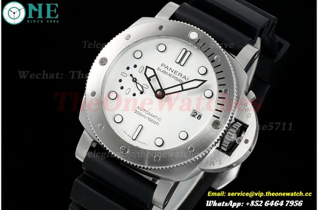 Submersible PAM2223 42mm SS/RU White Dial VSF P900