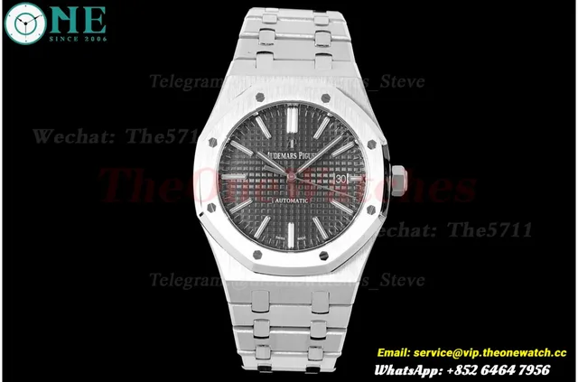 Royal Oak 15400 SS/SS Grey/Stk APSF SA3120 Super Clone — photo 4