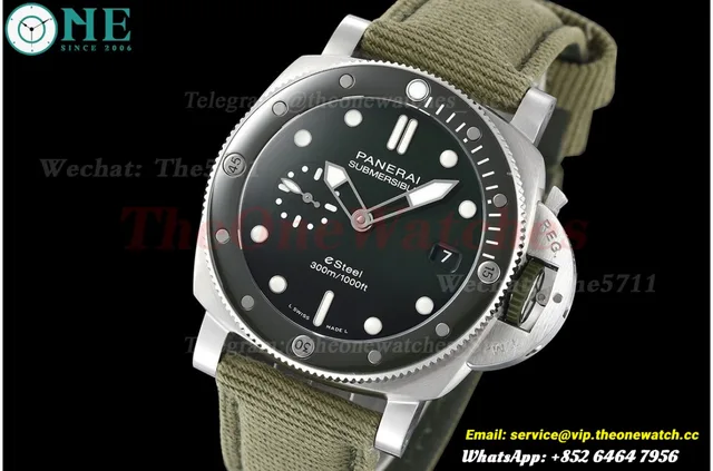 Submersible PAM1287 44MM SS/NY Green Dial VSF P900