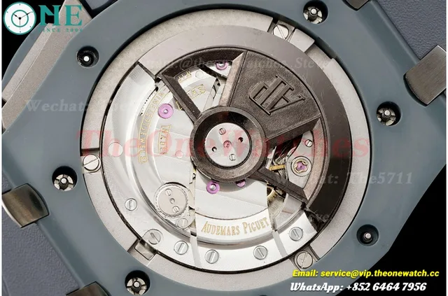 Royal Oak Offshore 26405CG 44mm Blue Cer/RU Green Dial APJF A7750 Mod — photo 15