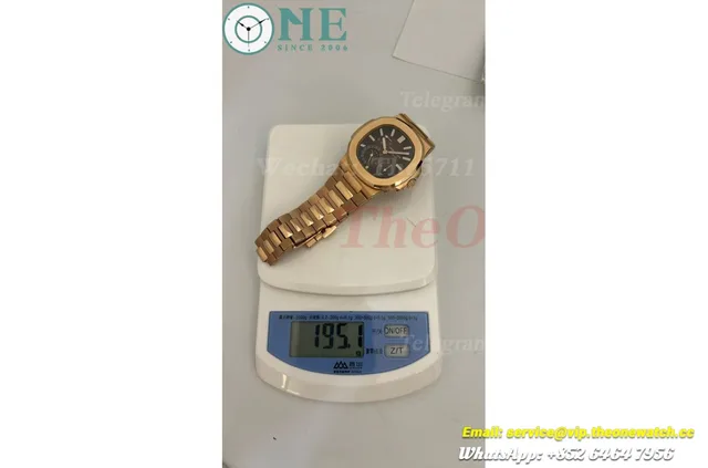 Nautilus 40mm 5712 RG/RG Brown/Stk UMI PPF240 (Weighted Approx.195g)(Free Sprung) — photo 34