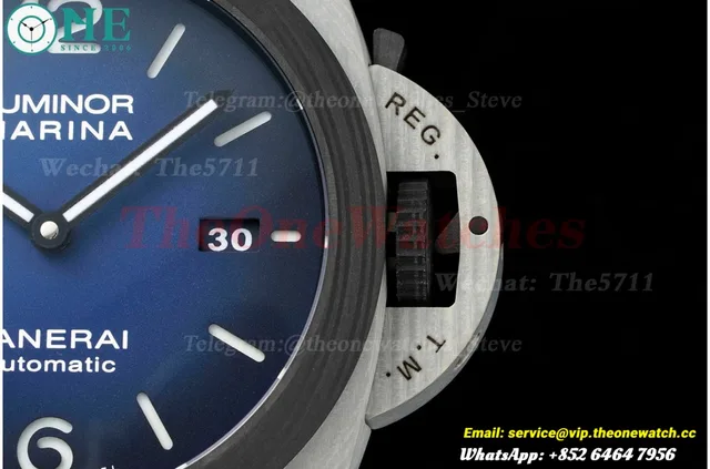 PAM1663 Lum. Marina Auto 44mm Blue TI/FC/NY VSF P9010 — photo 6