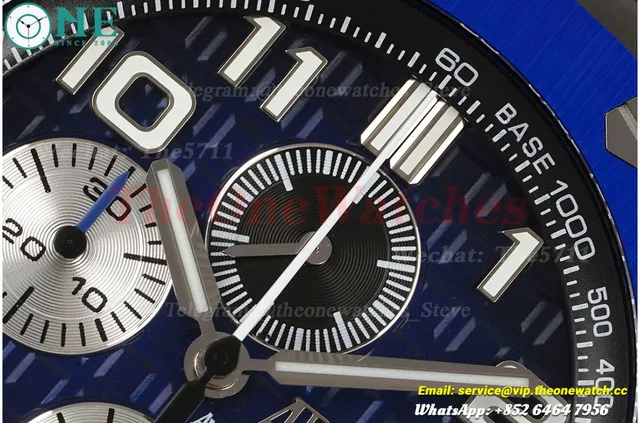 Royal Oak Offshore 26405CE 44mm Black Cer/RU Dark Blue Dial APJF A7750 Mod — photo 7