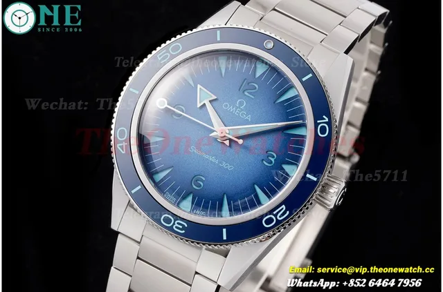 Seamaster 300m 41mm No Date SS/SS Summer Blue Dial VSF A8912