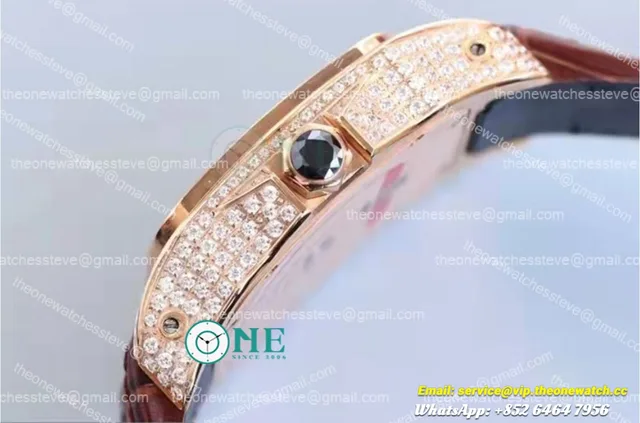 Cartier - Santos 100 42mm Dia RG/LE Dia/Leopard TWF MY8215 — photo 9