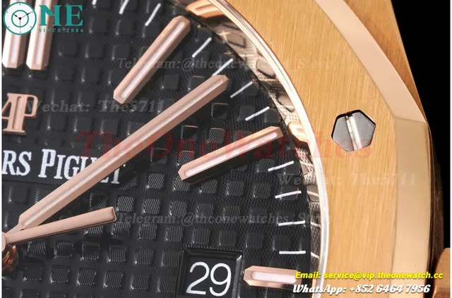Royal Oak 15400 RG/RG Black/Stk APSF SA3120 Super Clone — photo 5