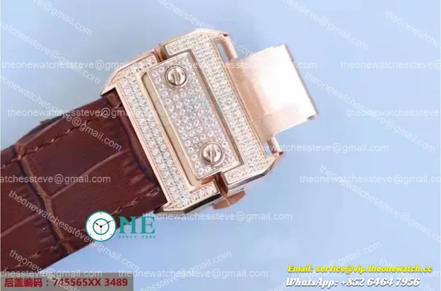 Cartier - Santos De Cartier 42mm Dia RG/LE Dia/Rmn TWF 8215 — photo 5