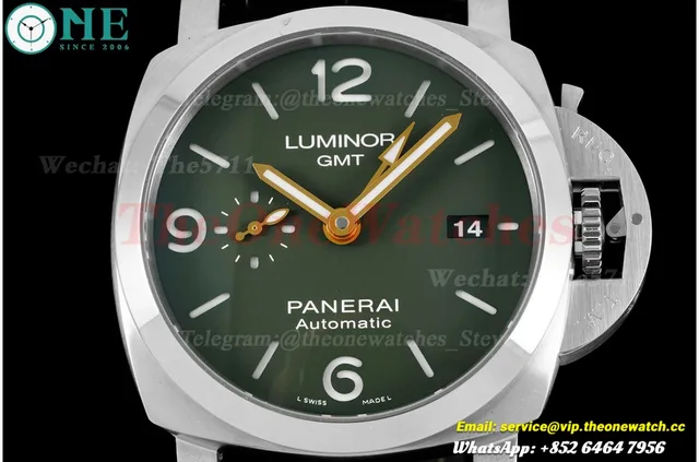 PAM1056 Luminor GMT 44mm SS/LE Green VSF P9011 Super Clone — photo 2