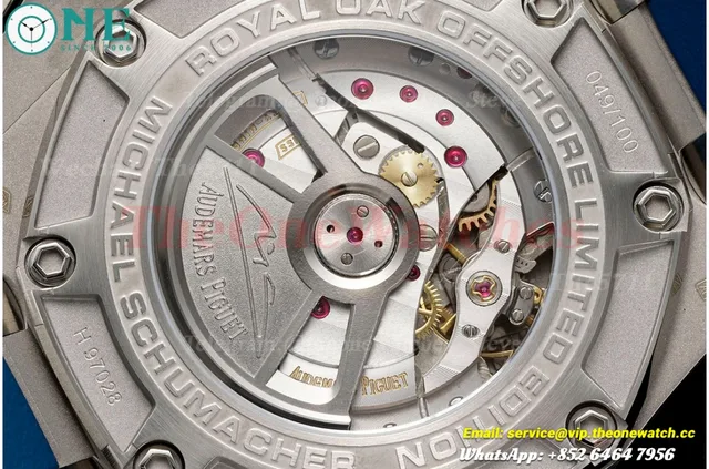 Royal Oak Offshore 44mm Michael Schumacher SS/RU Grey/Blue JJF A3126 — photo 10