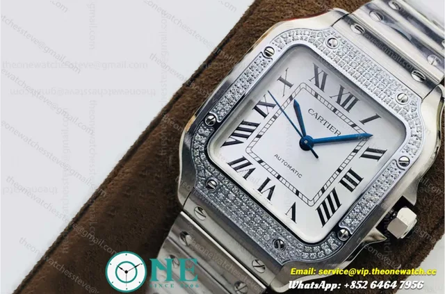 Santos Diamonds SS/SS White/Mois Dial KORF MY9015 — photo 6