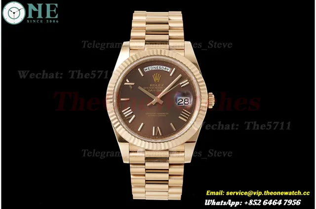 DayDate 228235 40mm RG/RG Brown/Rmn VSF DD3255 Super Clone — photo 4