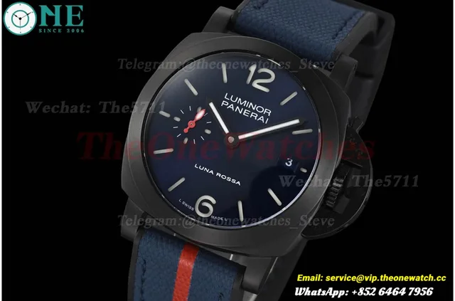 Luminor PAM1408 Luna Rossa 40mm DLC/NY Blue Dial VSF P900