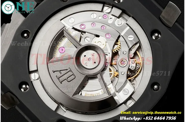 Royal Oak Offshore 26405CE 44mm Black Cer/RU Grey Dial APJF A7750 Mod — photo 10