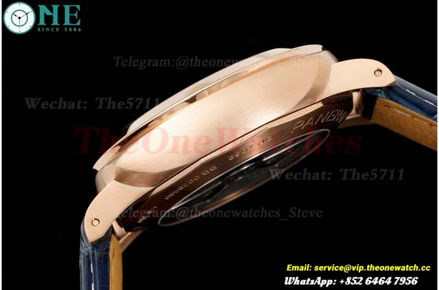 PAM1112 Lum. Marina 44mm RG/LE Blue VSF P9010 — photo 10