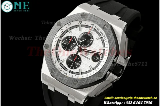 Royal Oak Offshore 26400SO 44mm SS/RU White Dial JF A3126