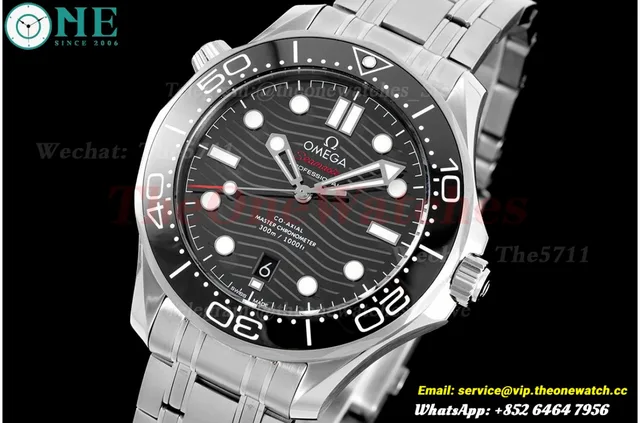 Seamaster 300m 42mm SS/SS Black Dial JVSF A8800