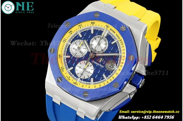 Royal Oak Offshore 26400SO 44mm SS/RU Blue Dial APJF A3126