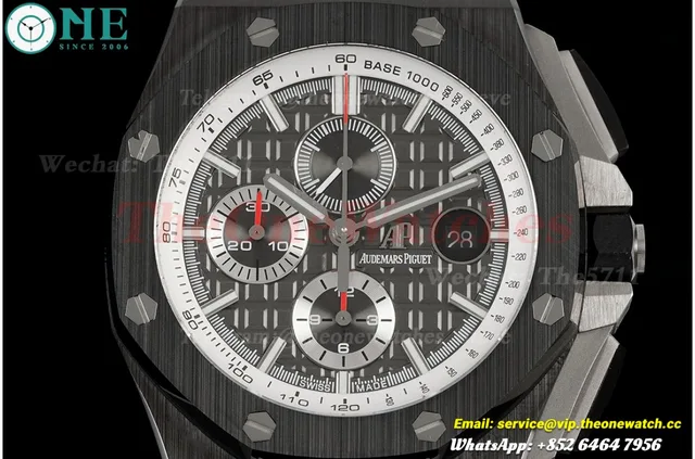 Royal Oak Offshore 26405CE 44mm Black Cer/RU Grey Dial APJF A7750 Mod — photo 2