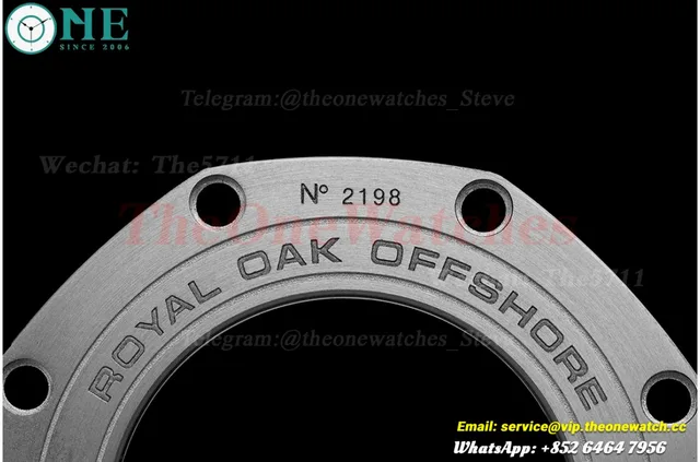 Royal Oak Offshore 26405CE 44mm Black Cer/RU Grey Dial APJF A7750 Mod — photo 17