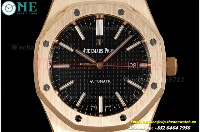 Royal Oak 15400 RG/LE Black Dial APSF V4 SA3120 Super Clone (Tungsten Heavy Version) — photo 2