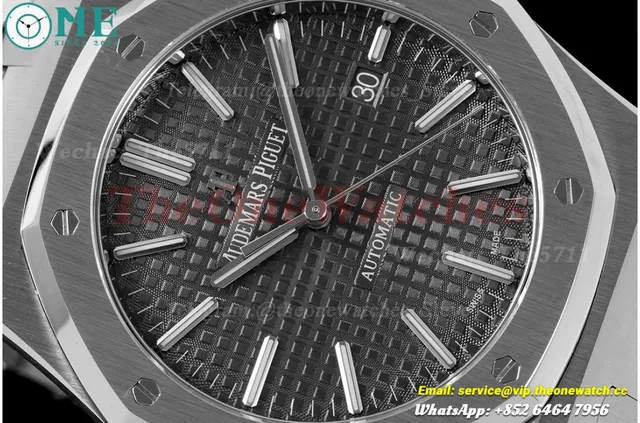 Royal Oak 15400 SS/SS Grey/Stk APSF SA3120 Super Clone — photo 3