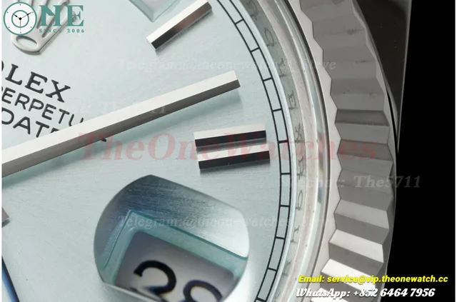 DayDate 228236 40mm SS/SS Ice Blue/Rmn VSF DD3255 Super Clone — photo 5