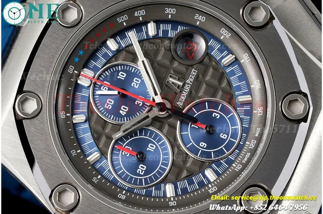 Royal Oak Offshore 44mm Michael Schumacher SS/RU Grey/Blue JJF A3126 — photo 4