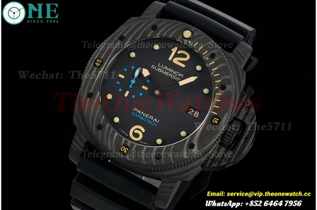 Submersible PAM616 47mm Carbon/RU Black Dial VSF V3 P9000 Super Clone