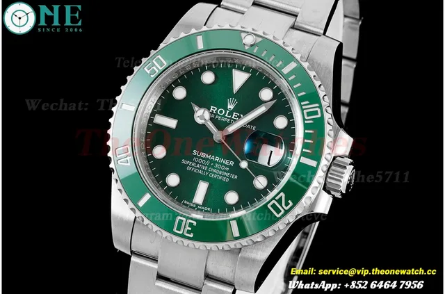 Submariner 116610LV Hulk 40mm SS/SS Green Dial VSF VS3135