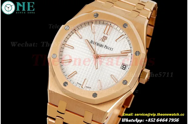 Royal Oak 41mm 15500 RG/RG White Dial ZF V2 A4302 Mod