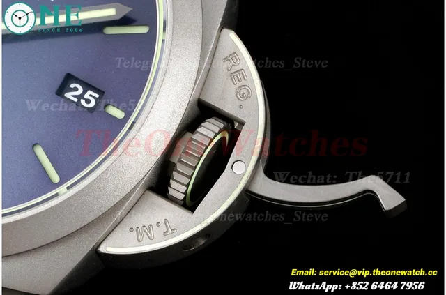 PAM1117 Lum. Marina Auto 44mm TI/NY Blue VSF P9010 — photo 8