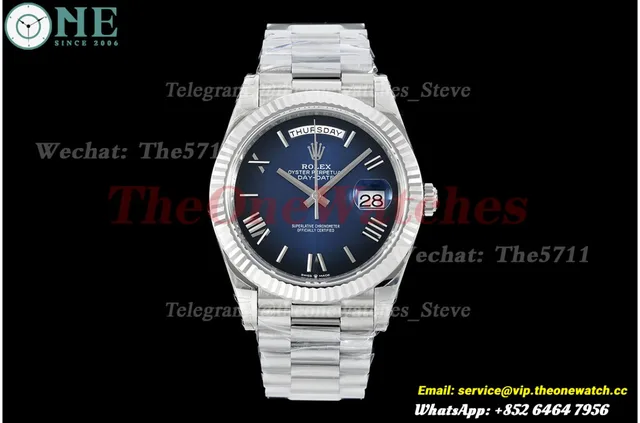 DayDate 228239 40mm SS/SS Blue Ombre/Rmn VSF V2 DD3255 (Weighted Approx.182g) — photo 4