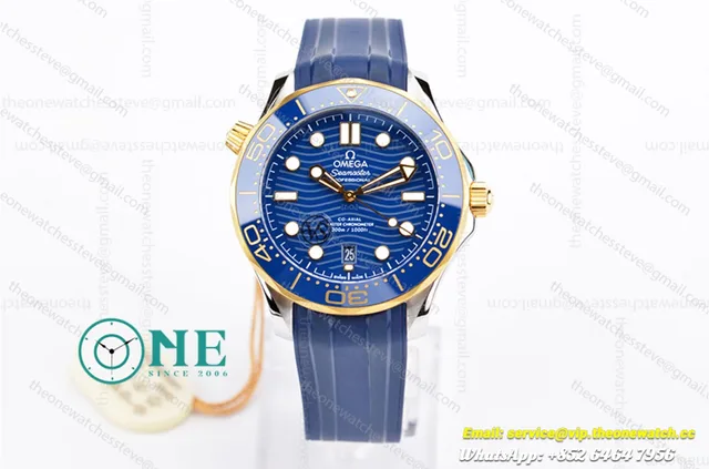 Omega - Seamaster Diver 300M YG/RU Blue Two Tone VSF Asia8800
