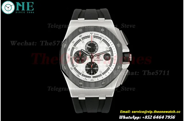 Royal Oak Offshore 26400SO 44mm SS/RU White Dial APJF A3126 — photo 4