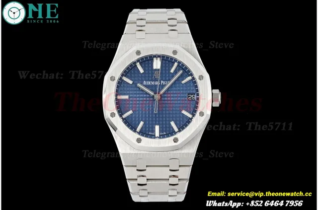Royal Oak 41mm 15500 SS/SS Blue/Stk ZF V3 A4302 Super Clone — photo 3