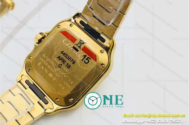 Santos Diamonds YG/YG White/Roman Dial Mois KORF MY9015 — photo 5